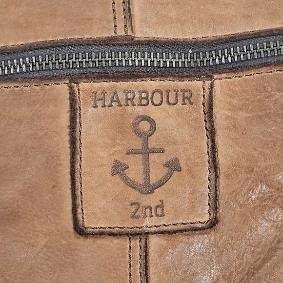 Harbour 2nd Crossbody Bag Anchor Love in Cognac Travel Purse Leather Medium - Picture 2 of 9